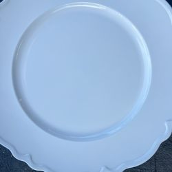 White Plate Chargers