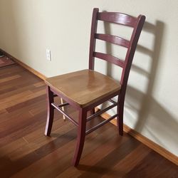 $30 MAPLE + RED CHAIR