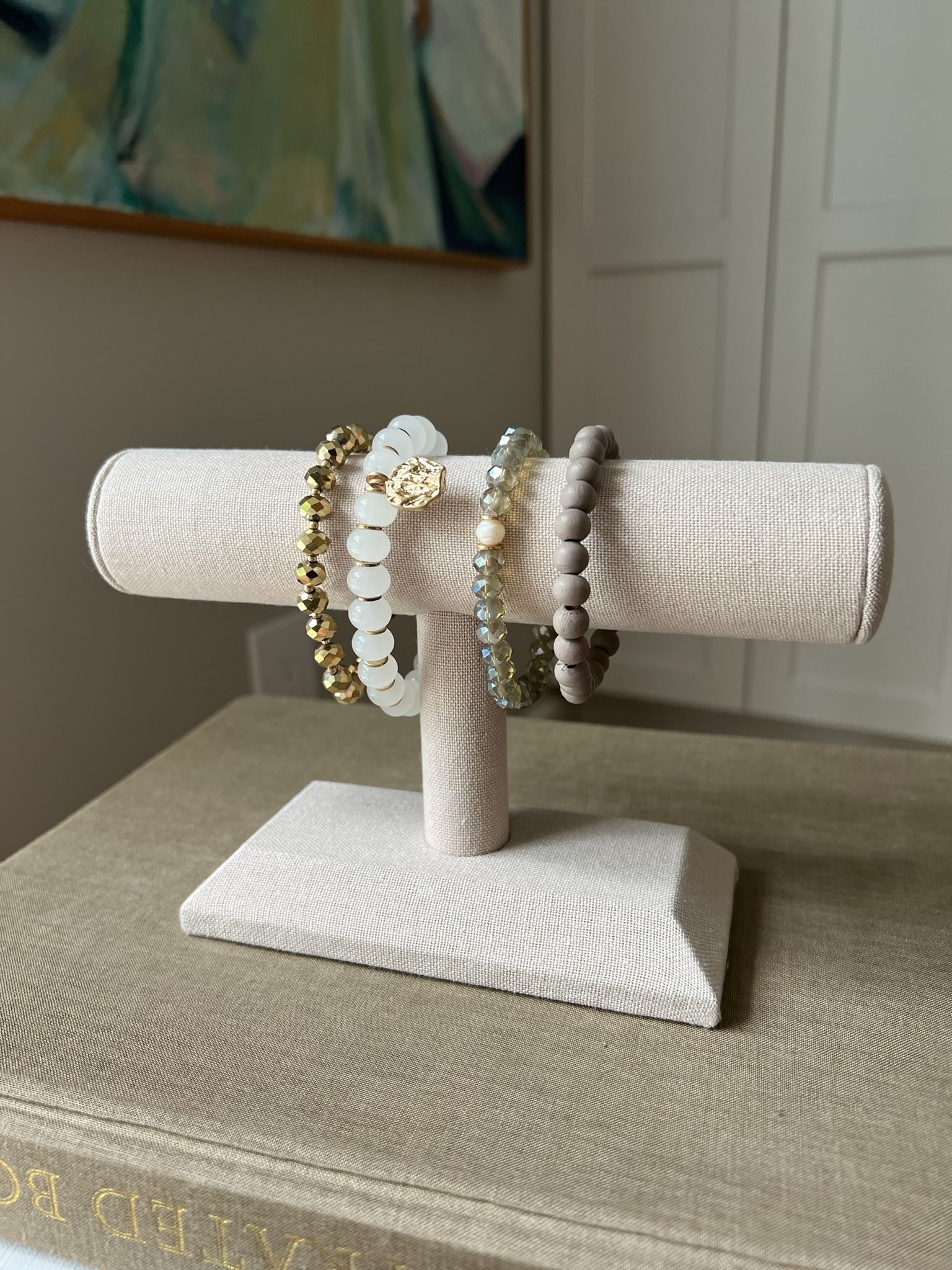 4 Piece Boho Style Bracelet Stack ( firm on price )