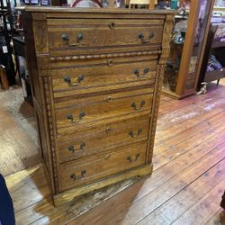 Antique Oak Carved Dresser