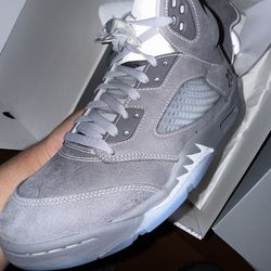 Jordan 5 Wolf grey sizes 7 7.5 8 8.5 9 9.5 10 10.5 11 12 available $340