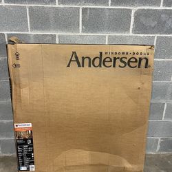 Andersen 40-3/4 x 40-13/16 400 Series White Clad Wood Double Casement Window
