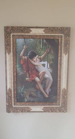 WALL PAINTING BY PIERRE AUGUSTE COT 35 1/2 x 47 1/2