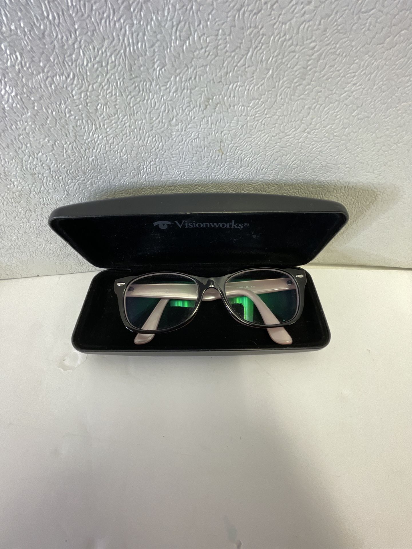 RAY BAN Pink / Black Girls Eyeglasses Frames RB 1(contact info removed) 48-16-130 Glasses Case