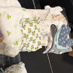 Full Starter Baby Bundle (Swaddle, Burp & Feed Blankies) 