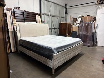 King bed frame and mattress $360