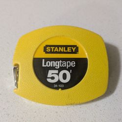 STANLEY 50' LONG TAPE MEASURE - STEEL BLADE - MODEL 34-103