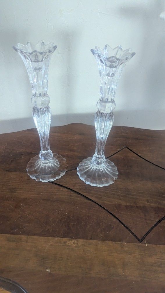 Crystal Candlestick Holders
