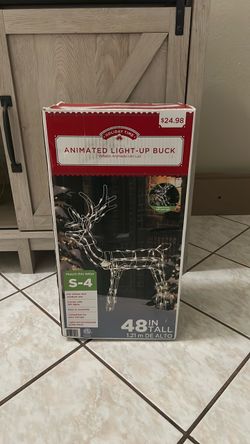 Holiday Time Animated Light-Up Buck 48"