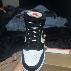 Nike High Black & White Jordans