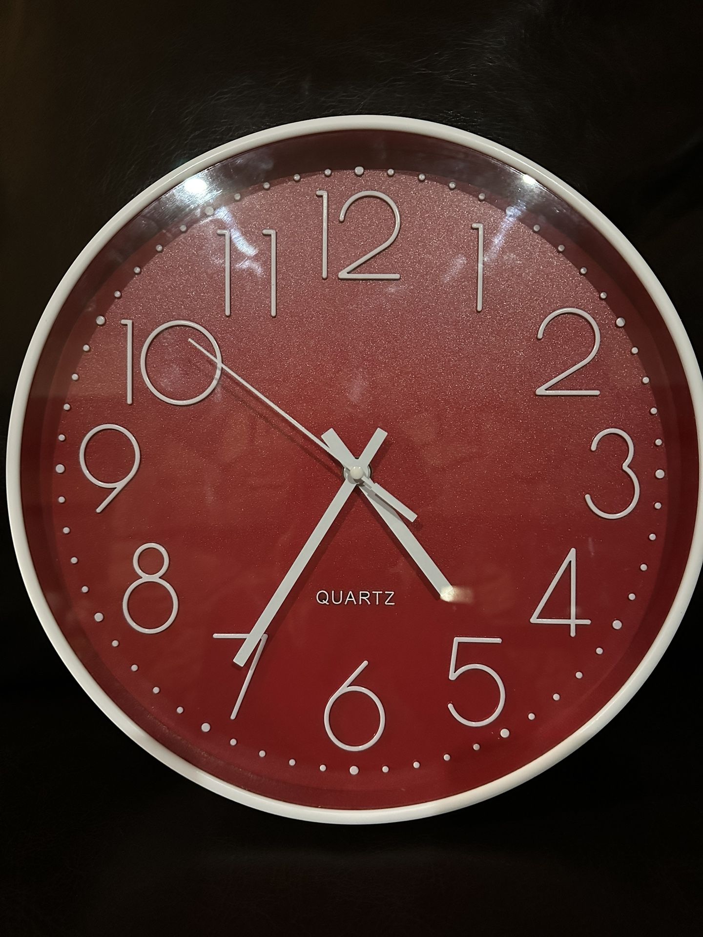 Red Quartz Wall Clock