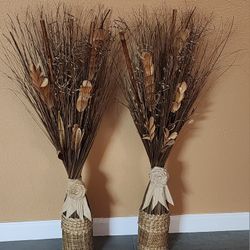 Wicker Flowers Center Pieces