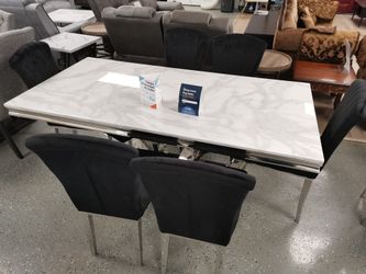 Marble Top Dining Room Set