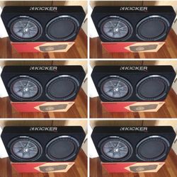 Brand New Kicker Rt 12” Shallow Series Subwoofer With Slim Box Truck 