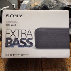 Sony SRS-XB3

Portable Speaker

Personal Audio

System - Extra Bass

Black