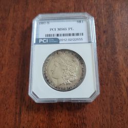 Wow Factor 1887-s Morgan Silver Dollar PL Ms65