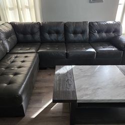 Grey Sectional for Sale – Clean, Modern, and Comfortable with coffee table.