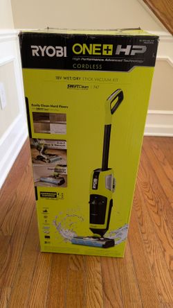 RYOBI
ONE+ HP 18V Cordless SWIFTClean Wet/Dry Stick Mop and Vacuum Kit with 4.0 Ah Battery and Charger