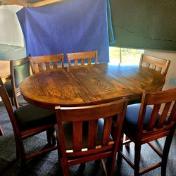 Counter Height Table And 6 Chairs