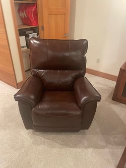 Brown Leather lazy boy Recliner Chair
