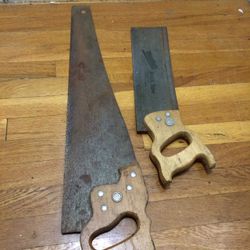2 Antique Disston USA Saws.