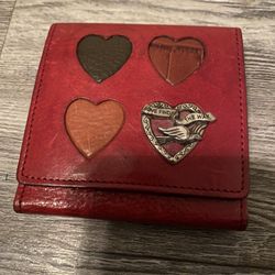 BRIGHTON LEATHER HEART WALLET
