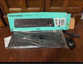 Logitech MK120 Corded Keyboard and Mouse Combo