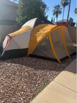 Ozark trail Awning dome tent 12x17”. Sleeps 6 people. No any rips or tears. Great conditions. Pick up 59 ave and 101. First come first served.
