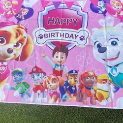 Banner Birthday Paw Paw Patrol 