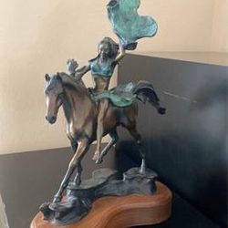 Snell Johnson Bronze Statue 