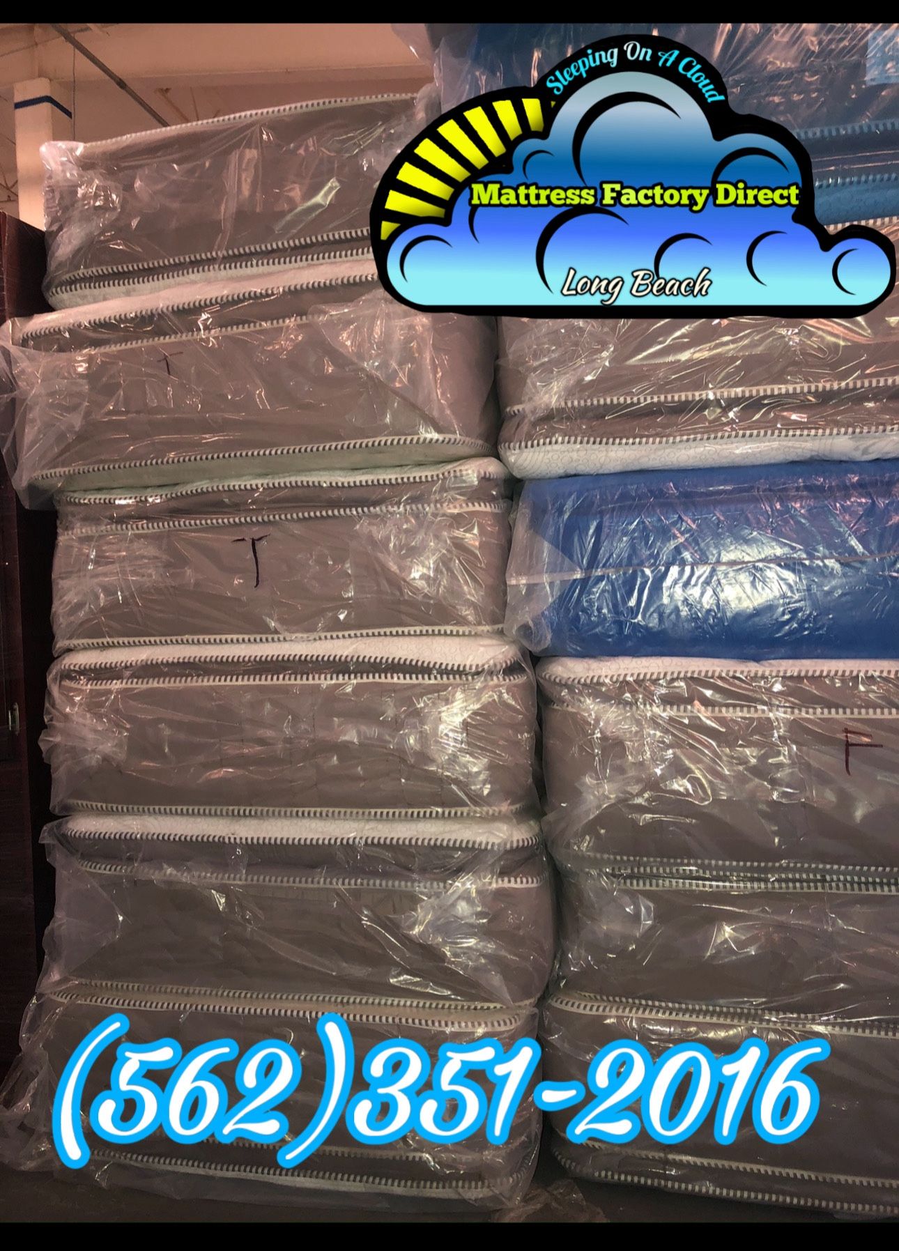 Twin Sweet Dreams Blue Gel Memory Foam ☁️🚚