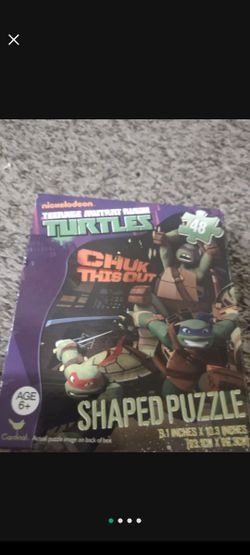 Brand New Teenage Mutant Ninja Turtles Chuck This Out Shaped Puzzle Set 