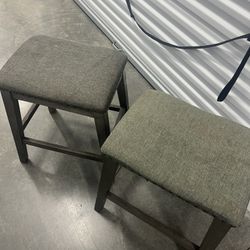 3 Set Gray Counter/bar Stools