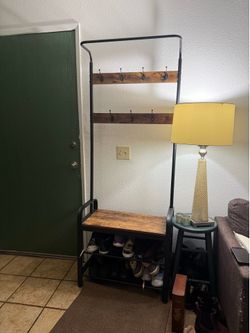 Coat Rack with Shoe Storage