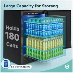 18 in. 150 lbs. / 24H Full Size Cubes Undercounter/Freestanding Commercial Ice Maker in Black w/ Auto Ice Level Control