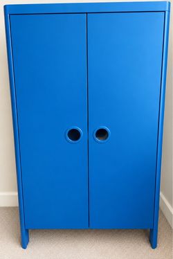 IKEA BUSUNGE Wardrobe - Blue - Excellent Condition