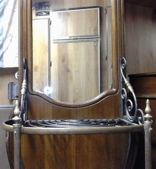 Coat Stand with mirror.