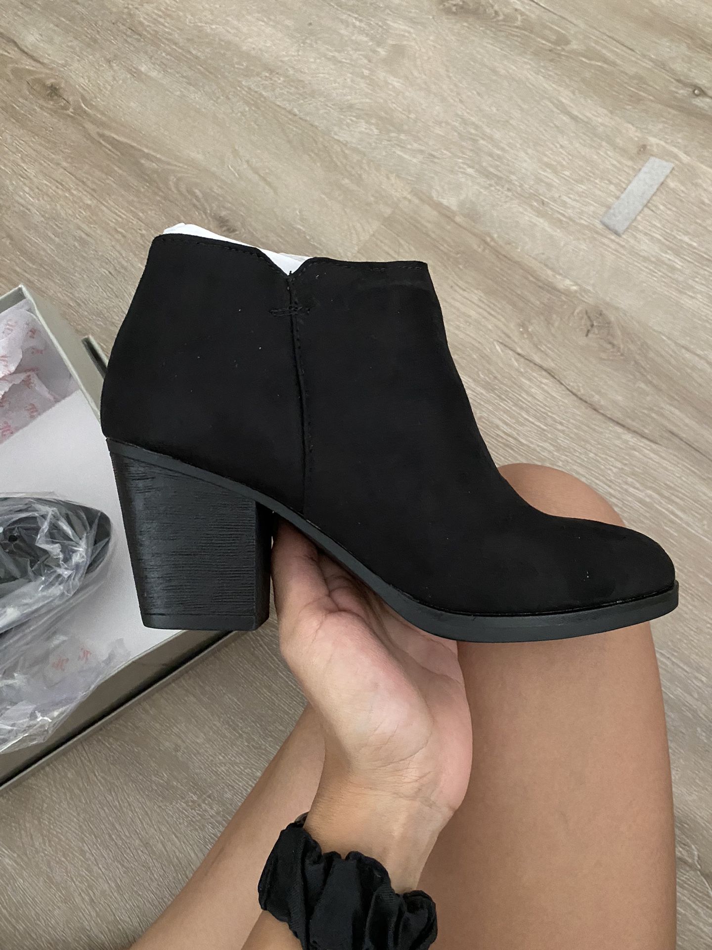 New In Box Black Booties / Ankle Boots Size 6