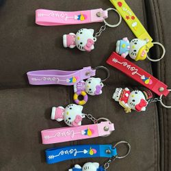 Hello Kittie Keychain 3.00 Each