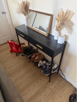 Metal side table