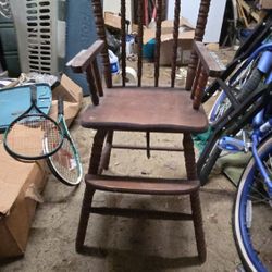 Wooden High Chair 