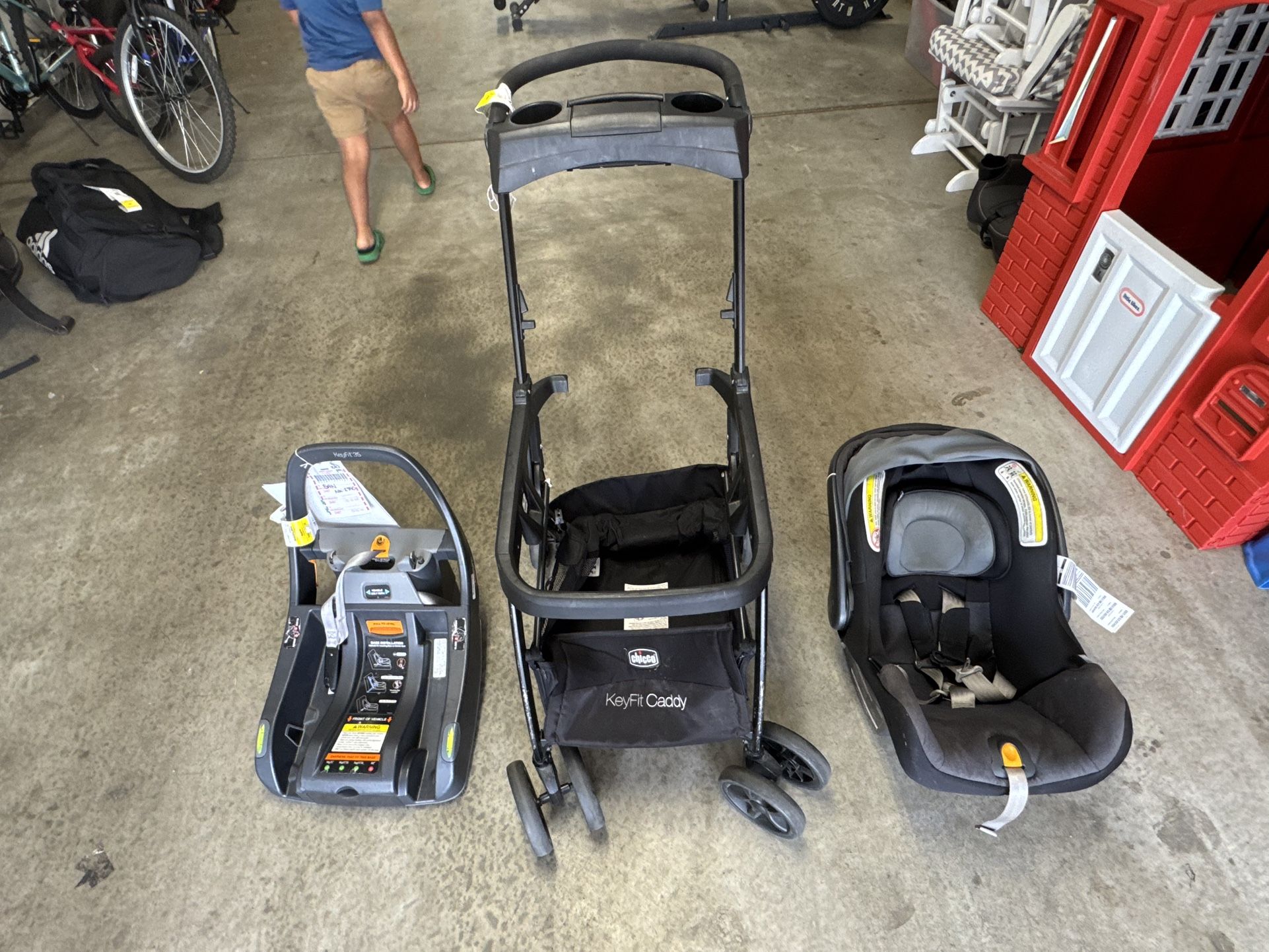 Car Seat, base, and Stroller