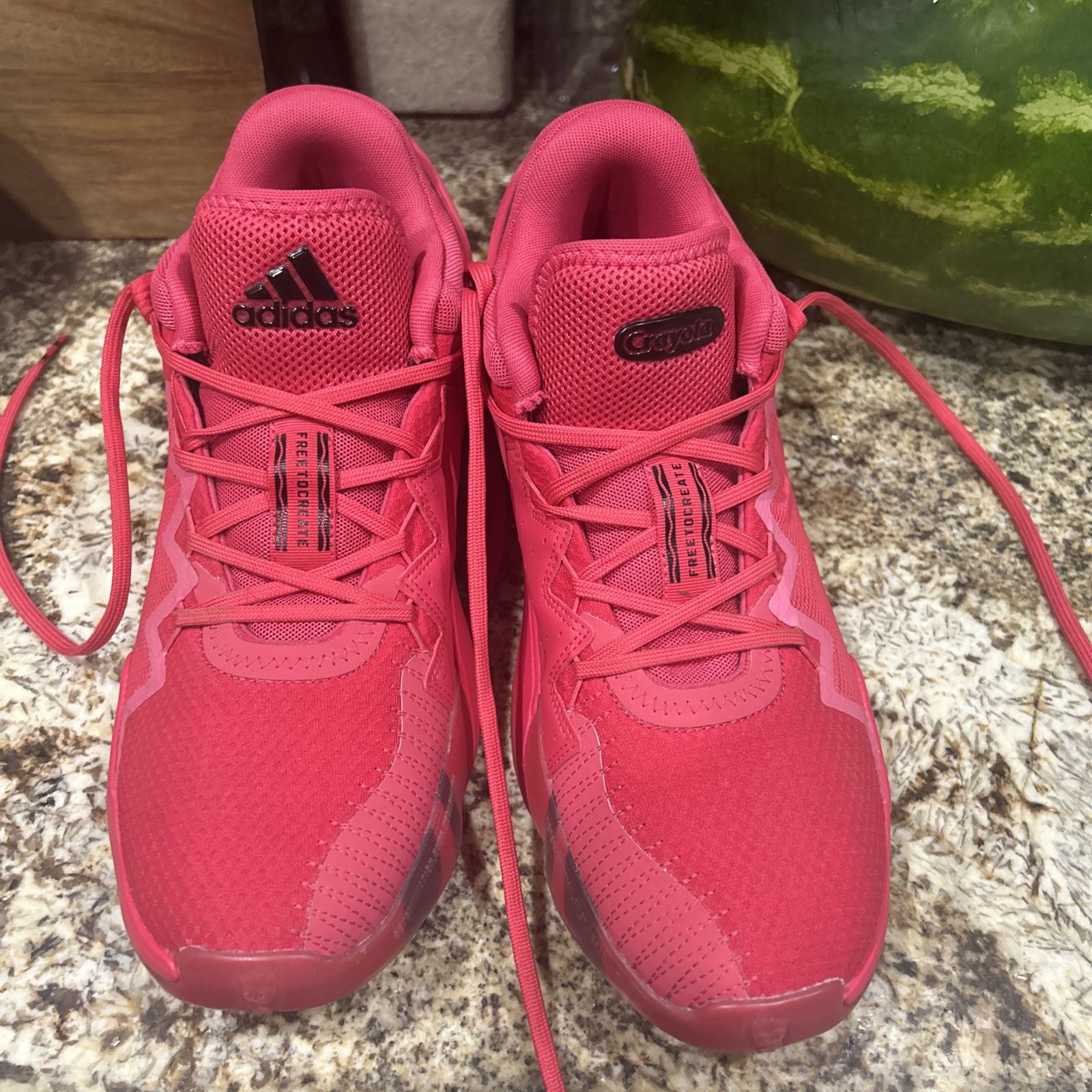 New Adidas Issue #2 Crayola Red Donovan Mitchell Shoes