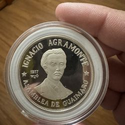 10 pesos 1977 Silver Cuba