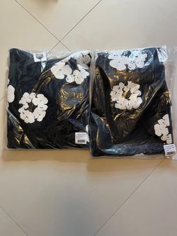 Black/White Denim Tear Set (S)