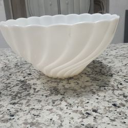 Vintage Hazel Atlas Alpine Milk Glass