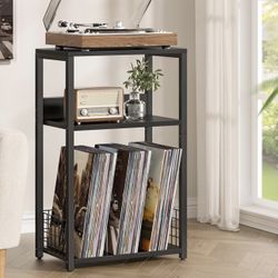 Modern Side Tables for Living Room, Bedroom, Office. Black 