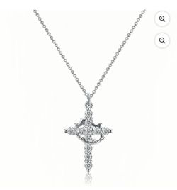 Crown cross necklace for women