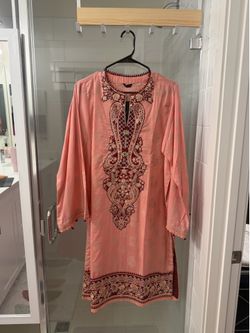 Sapphire Pakistani Kurta - Peach, Size M