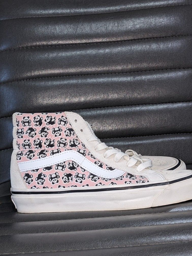 Vans Sk8-Hi 38 Pink Panda Sneakers - Men 6.5 Women 8